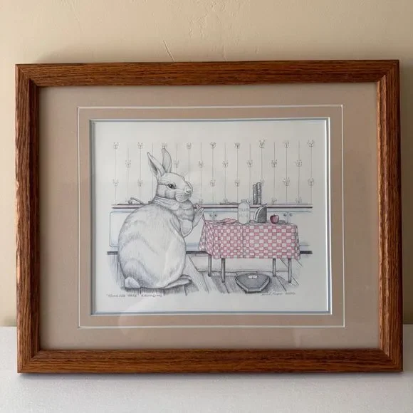 Art | Sue Rupp Thinning Hare Limited Bunny Print Signed Numbered 16595 ...